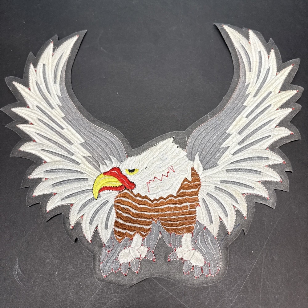 Large Bald Eagle Patch Embroidered Approx 12”x14”