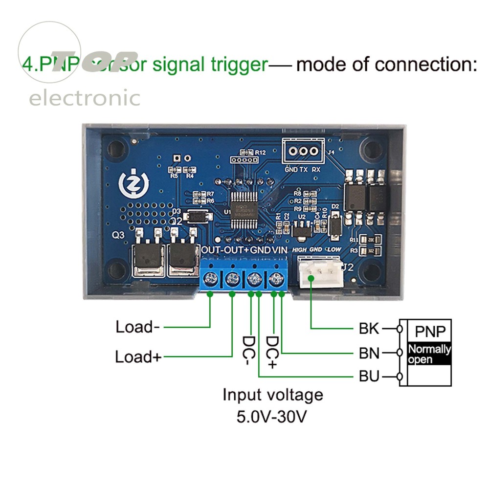 ZK-KTD4 MOS Switch Trigger Cycle Time Delay Relay Module Solenoid Valve Control