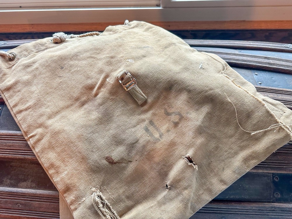 WWII U.S. Army Air Forces – Named to PFC E. Vaux (Jacket • Flag • Musette Bag)