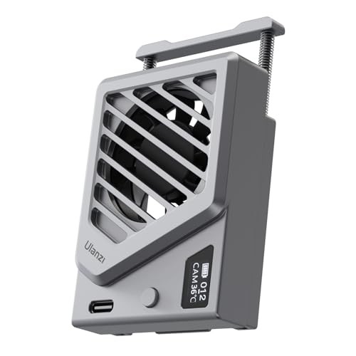 Upgrade Camera Cooling Fan w Spring Installation Flexible Mount for Silver