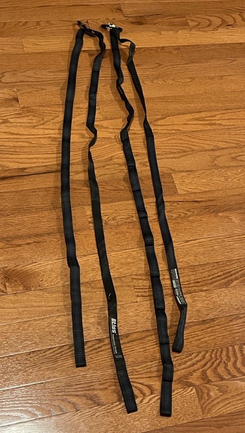 eno Double Neck Blue & Yellow Hammock + Atlas Suspension Straps Lightly Used