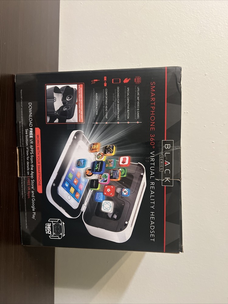 Black Series smartphone 360 degree virtual reality headset Open Box