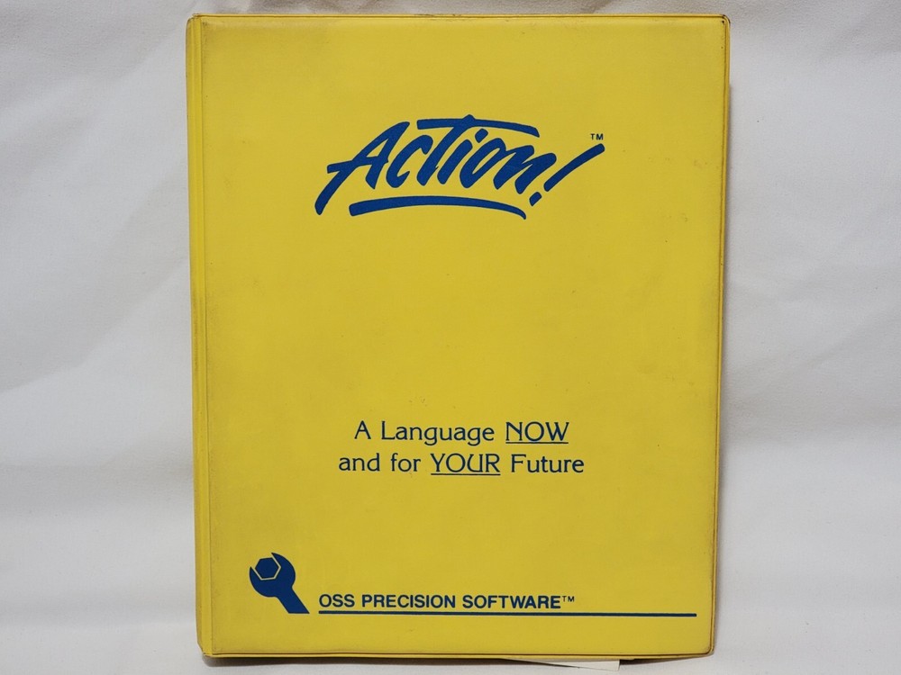 Action Atari 400 800 OSS Programming Language w/ Toolkit Run Time Disk + Manuals