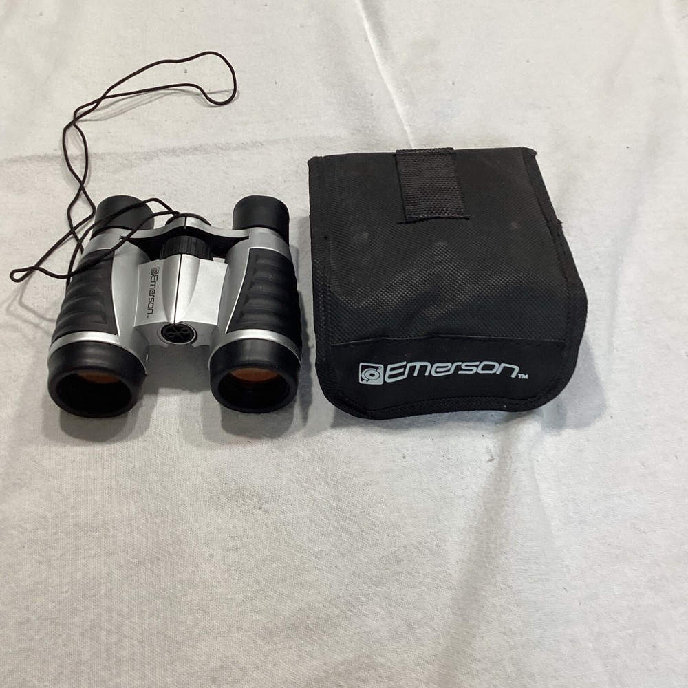 Emerson UV Coated Binoculars W/ Protective Carrying Pouch Ruby Colored Optics