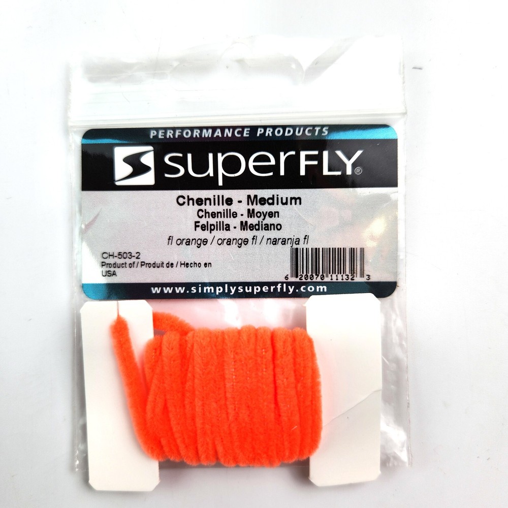 Superfly Chenille - Fl Orange - Medium
