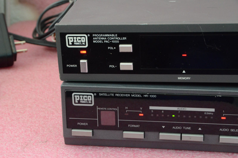 2 Pico Satellite Units_Antenna Controller Model PAC-1000_Receiver Model HR-1000.