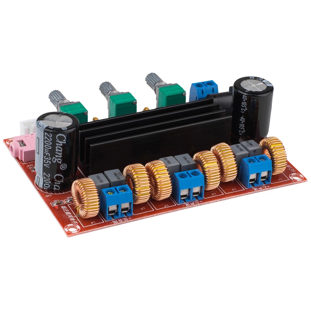TPS3116D2 Class D 2.1 Amplifier Board 2 x 50W + 100W with Volume Controls