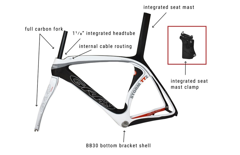 Storm TT2 Carbon Frame Set- Size Large