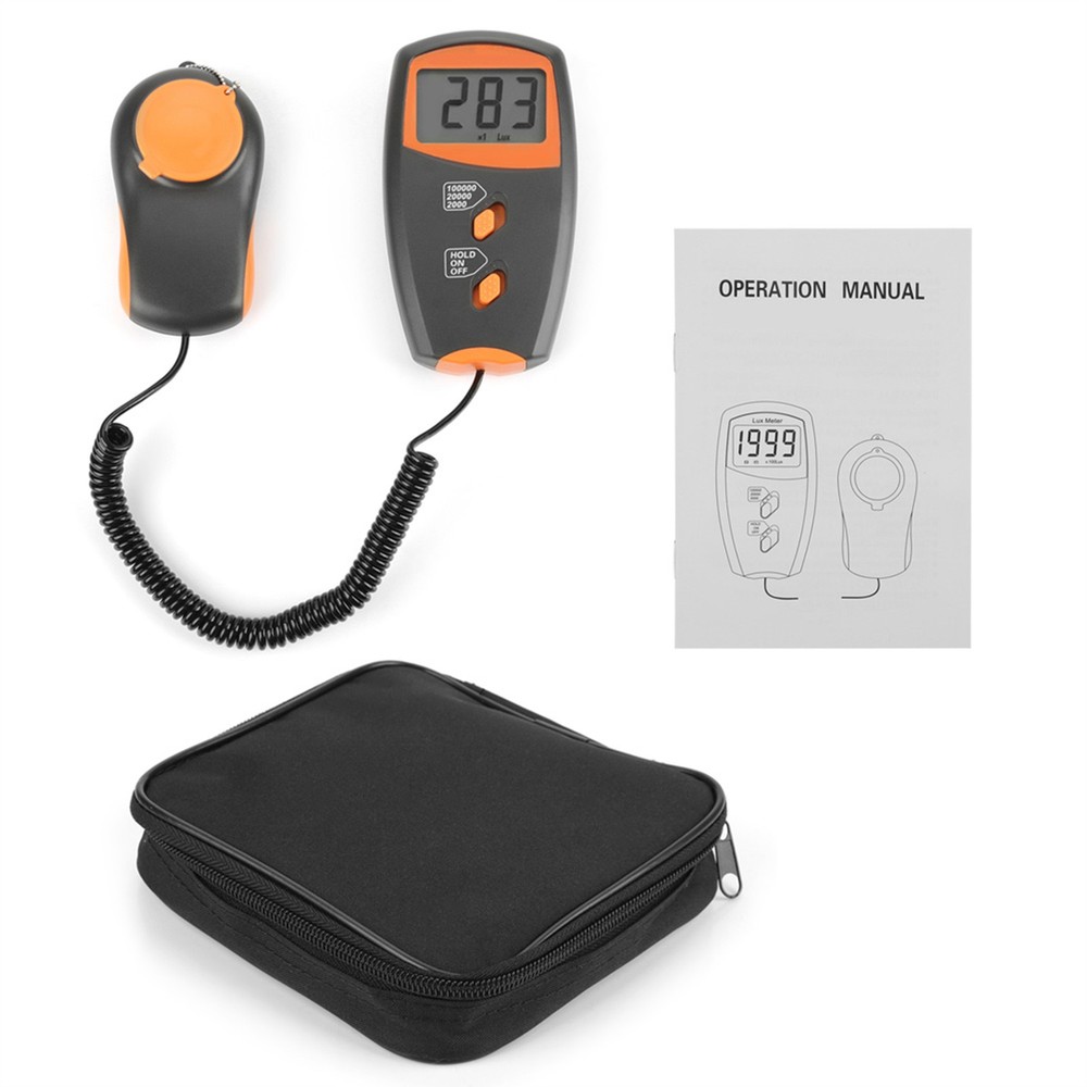 LX1010BS Digital Luxmeter LCD Light Meter Environmental Testing Illuminometer