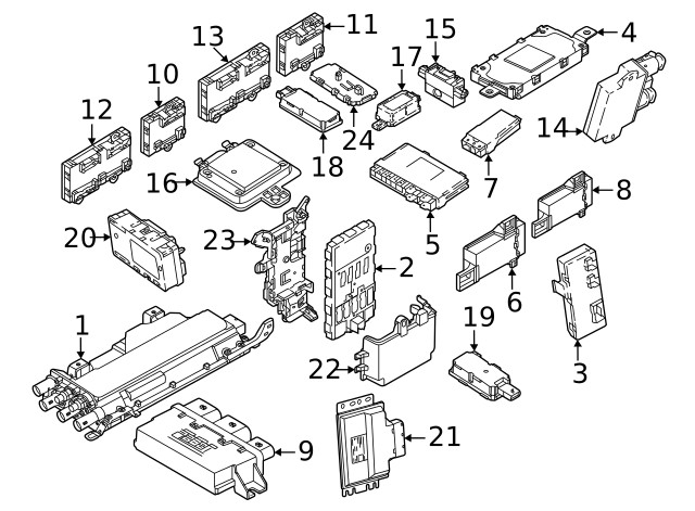 Genuine BMW Control Module 61-44-5-A60-2F9
