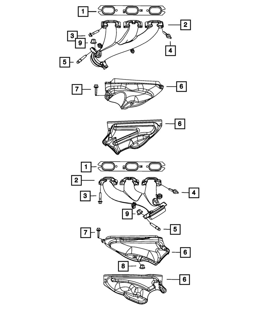 Genuine Mopar Double Ended Stud Mounting 6507644AA