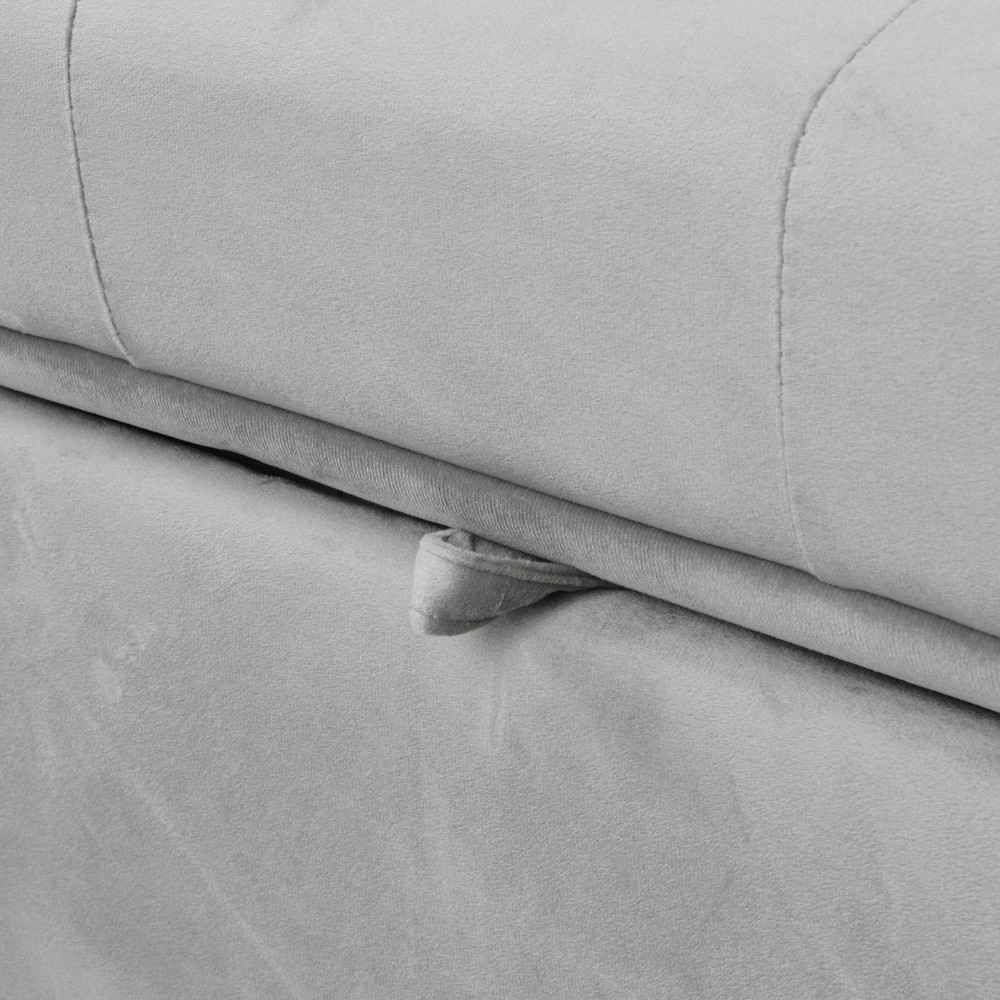 Folding Ottoman Sofa Bed Gray|Grey