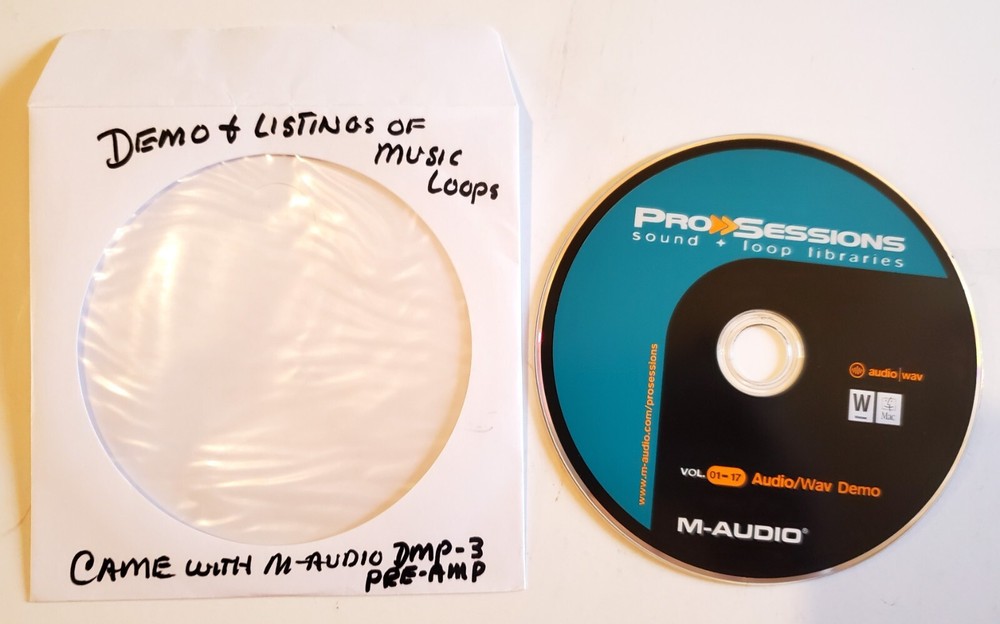 M-Audio DMP3 Manual & User Guide with Pro-Sessions Sound & Loop Libraries CD HTF