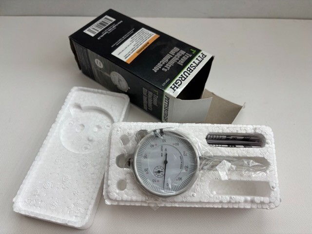 Pittsburgh Machinist's Dial Indicator and Multipositional Magnetic Base