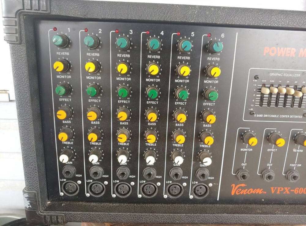Venom Vpx-600 Power Mixer Amplifier