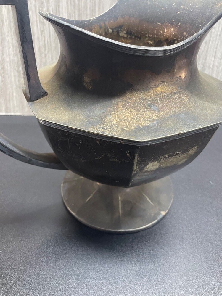 Sheffield Pitcher USA marked on bottom C361 very patina tarnished