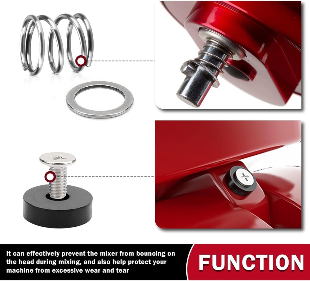 Spring and Washer Replacement for KitchenAid Mixers - Kitchenaid Tilt Silver