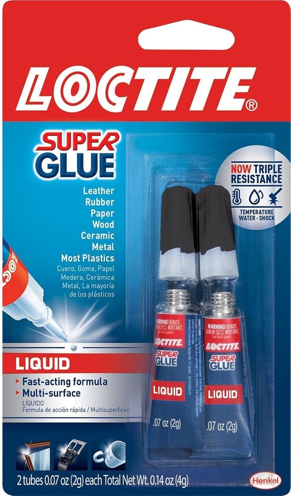 Super Glue 0.07 Oz. Liquid Clear 2 Pack Tubes (Each)