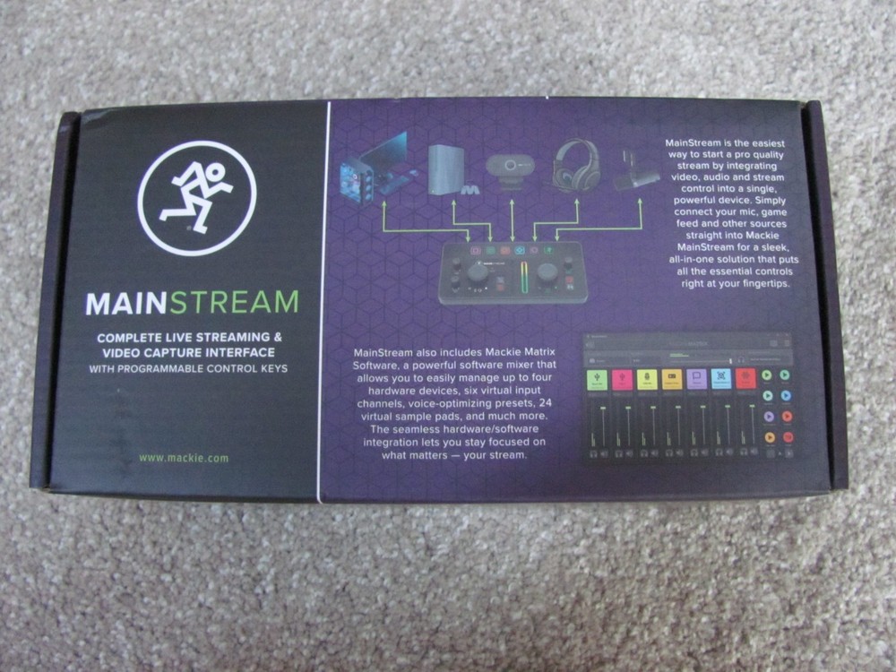 New Mackie MainStream Complete Live Streaming and Video Capture Interface