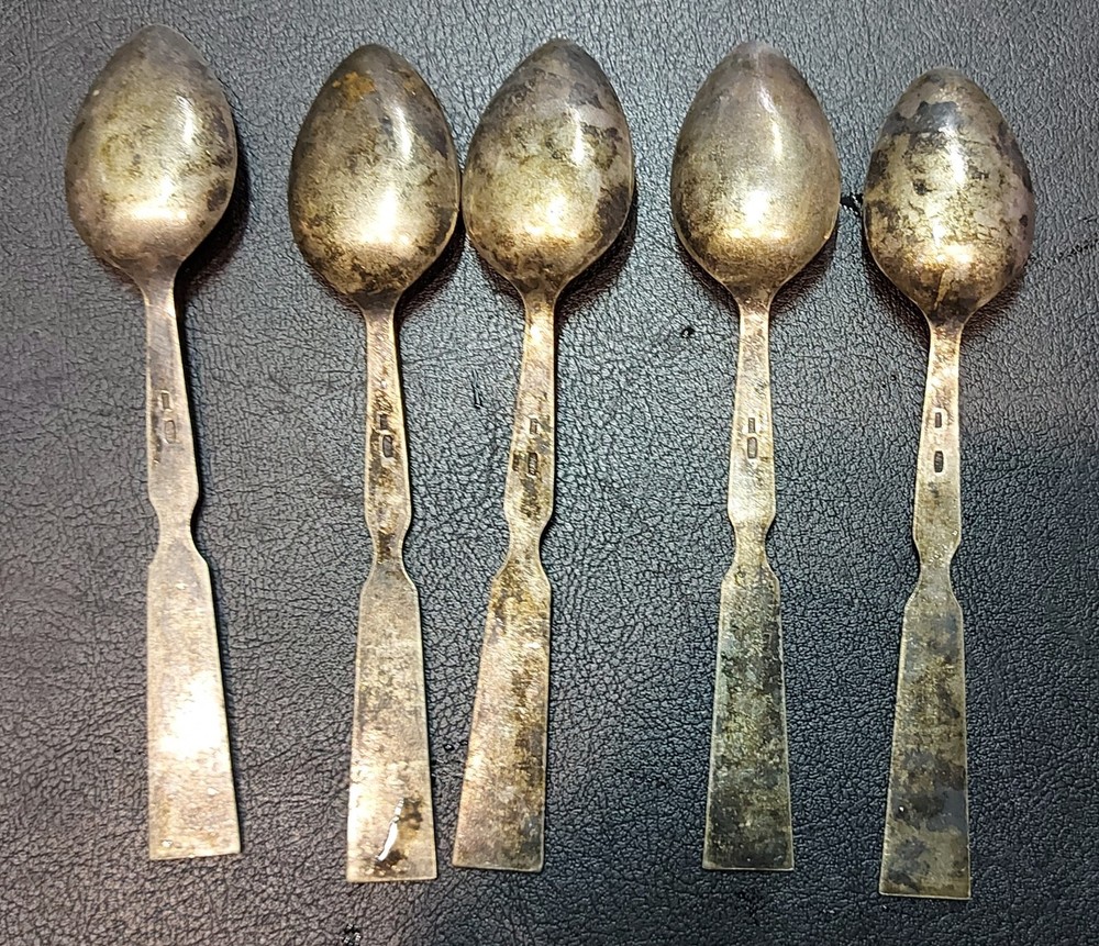 Spoon Silver Vintage Enamel Russian. 875