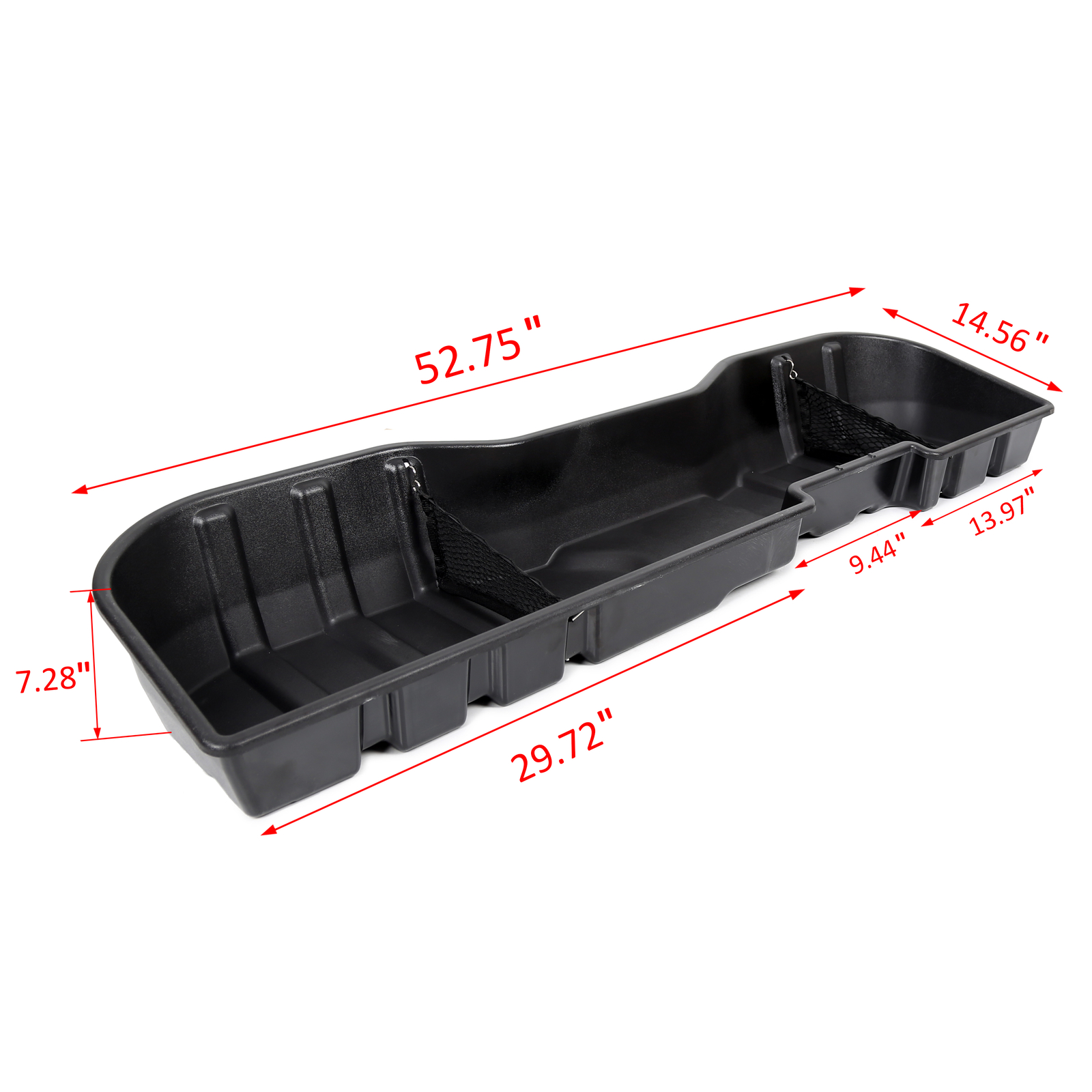 Under Seat Storage Box For Chevy Silverado 07-19 GMC Sierra CREW CAB 2007-2018
