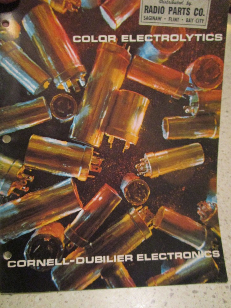 Vtg 1967 CDE Cornell Dubilier Electronic Electrolytic Guide for Technician Guide
