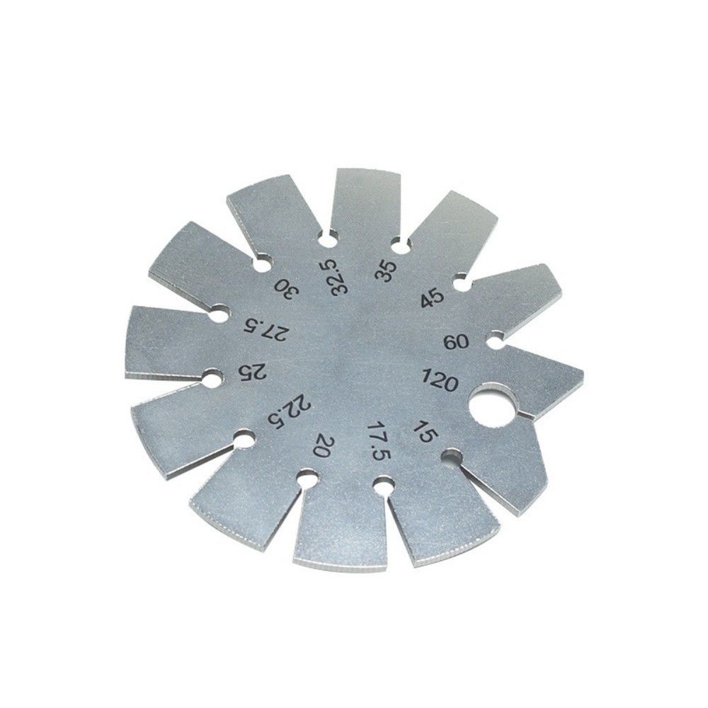 Round Angle Gauge Compact Design for Keychain Mounting
