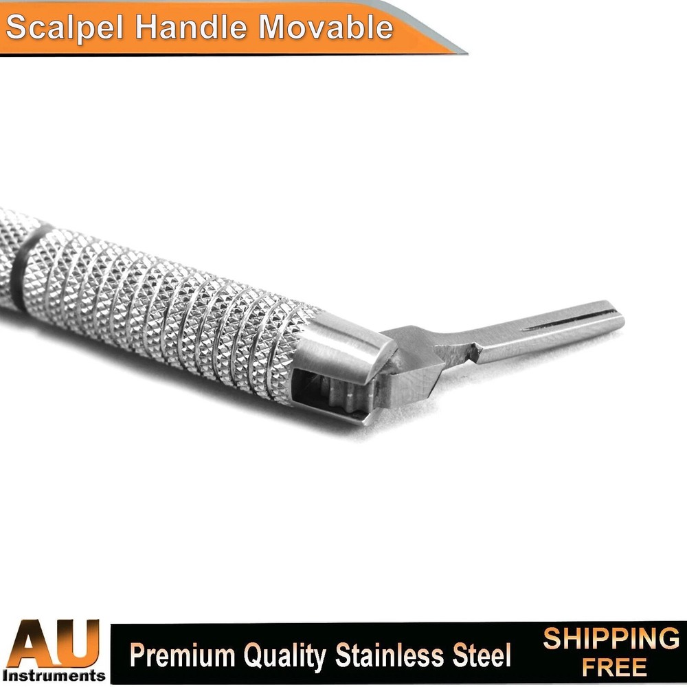 Surgical Scalpel Handle Movable Head Dissecting Rotatable Adjustable Instruments