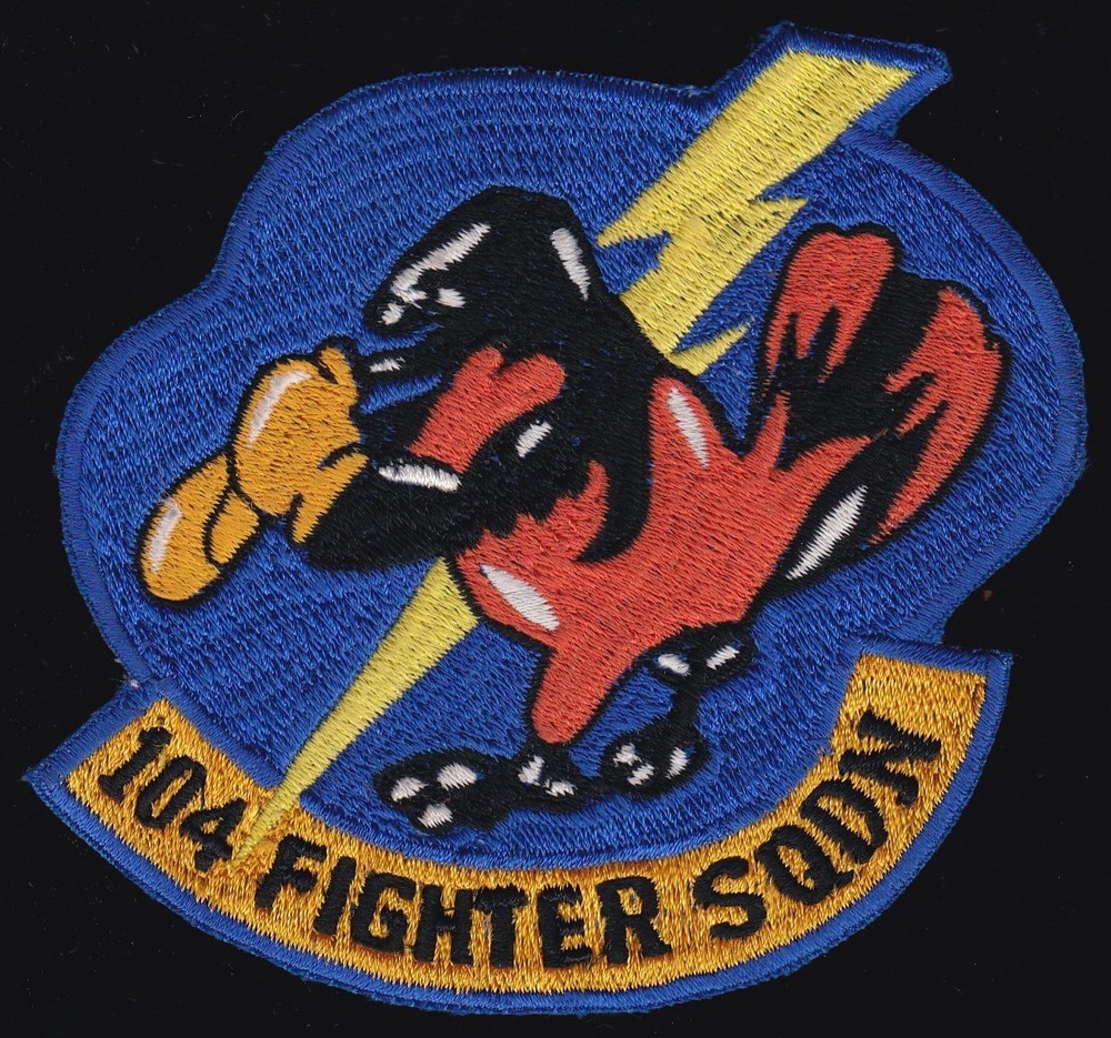 USAF 104th Fighter Squadron Patch N-8