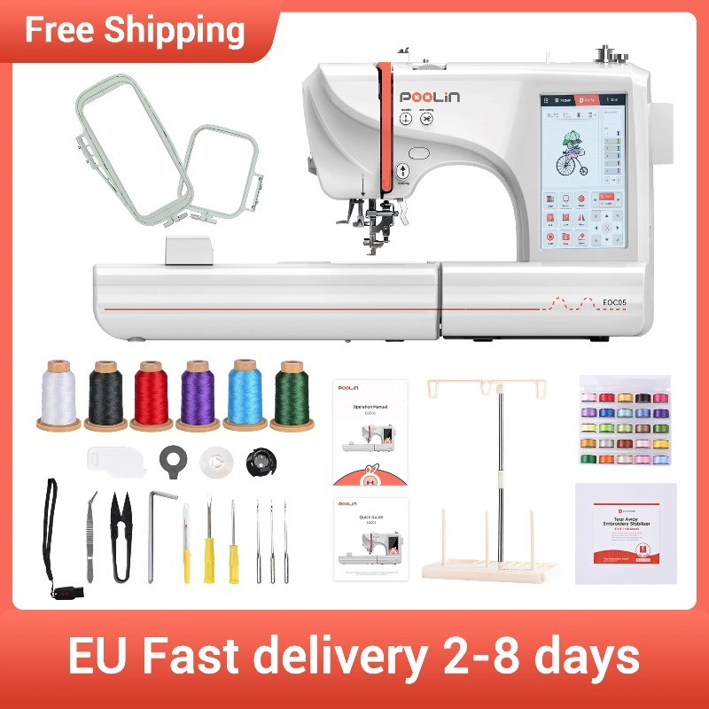 Embroidery Machine EOC05 Computerized Machine Include Threads&Tear