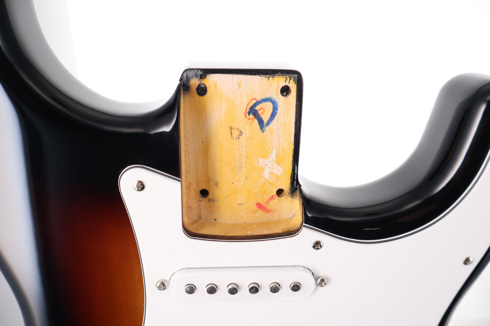 Fender Stratocaster Body Standard Series Three Tone Sunburst Finish Fully Loaded