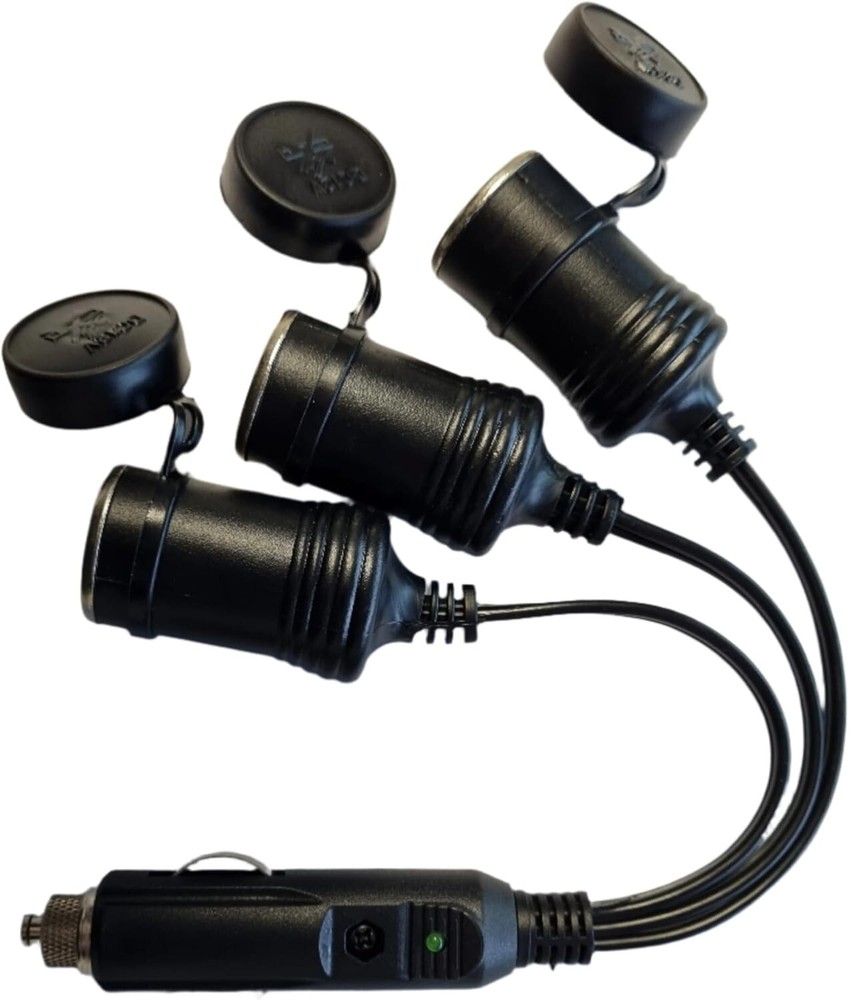 Cigarette Plug To Triple Sockets - 10 Amp