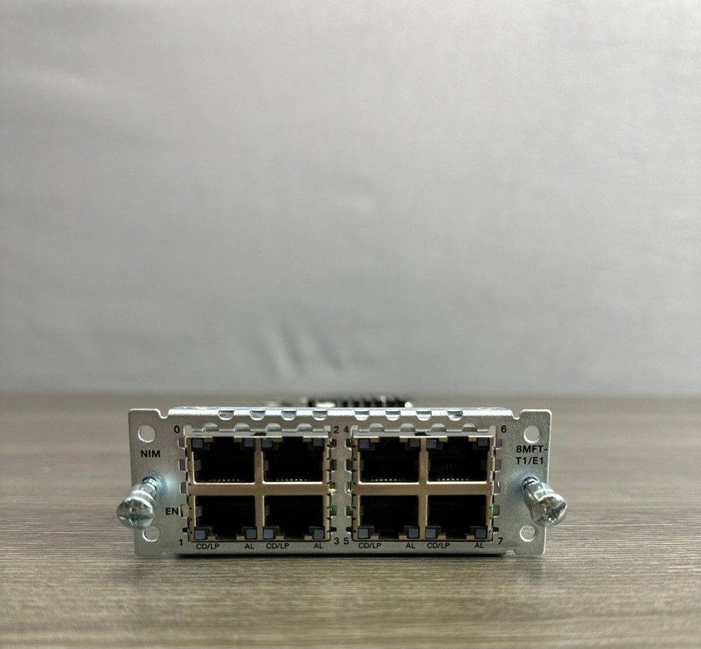 Cisco NIM-8MFT-T1/E1 8-Port T1/E1 Multiflex Trunk Voice Module-Same Day Shipping