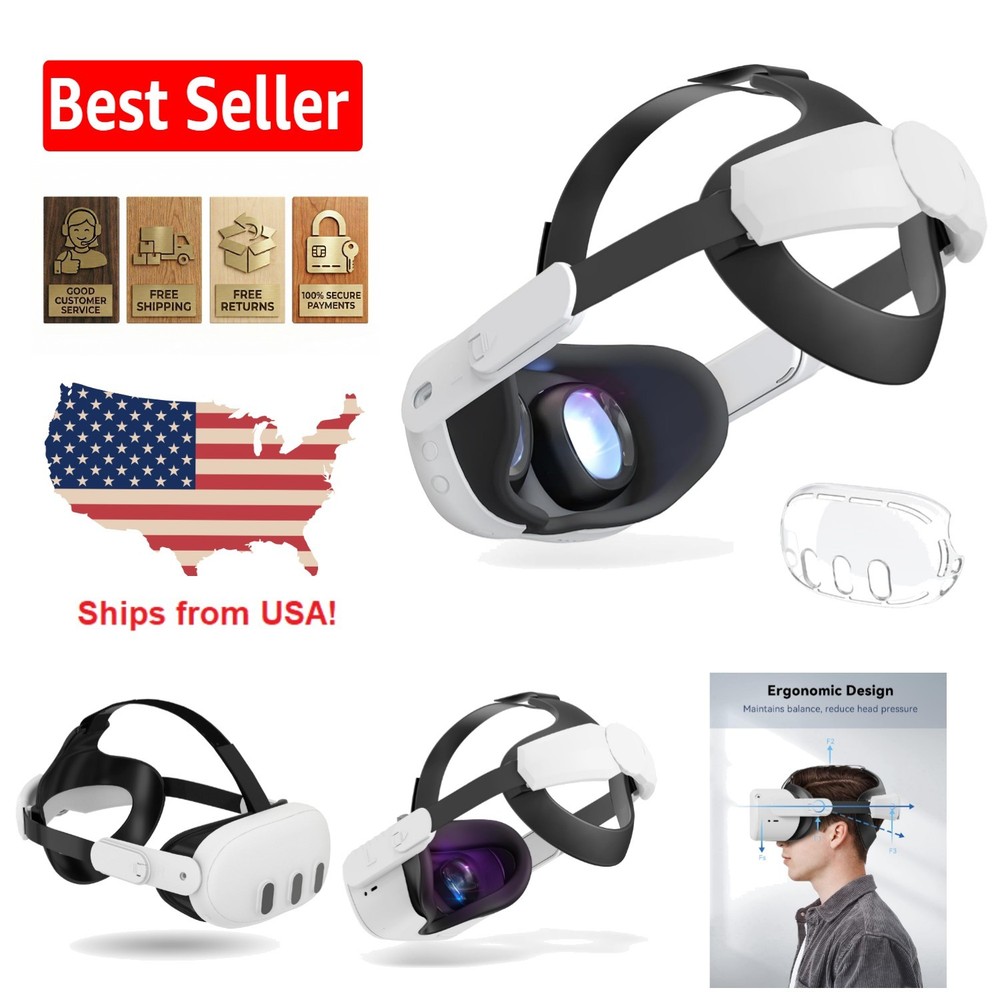 Comfort Head Strap for Quest 3S/3/2 - Adjustable VR Strap with Enhanced Support