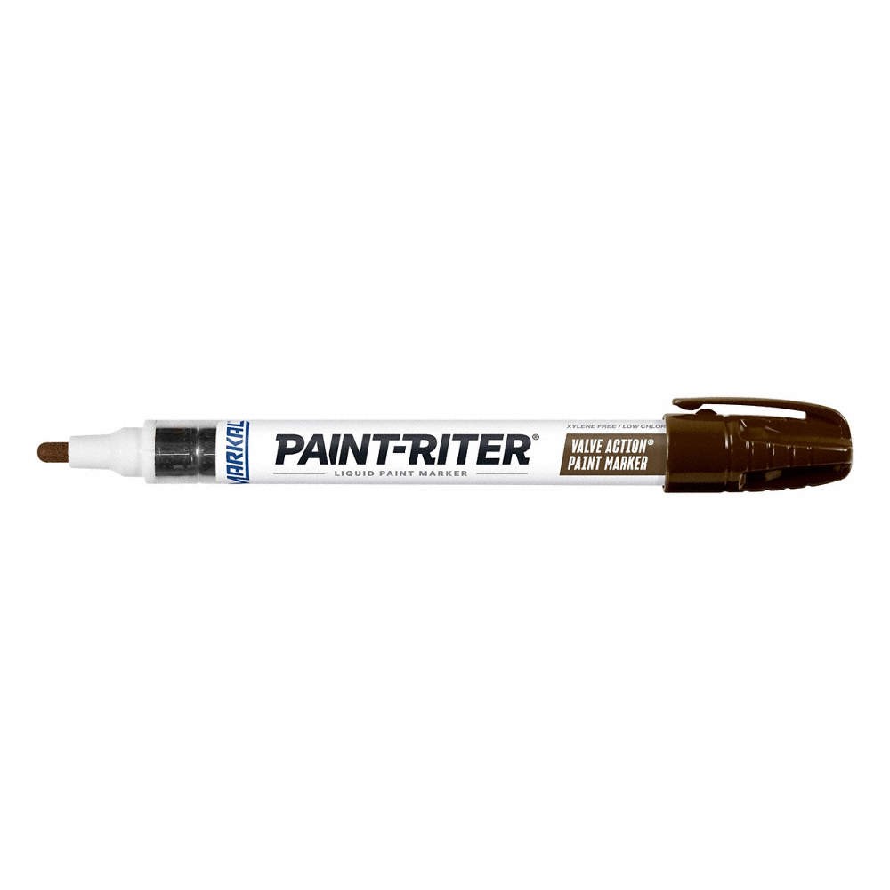 MARKAL 96809 Paint Marker, Permanent, Brown 2WMG9
