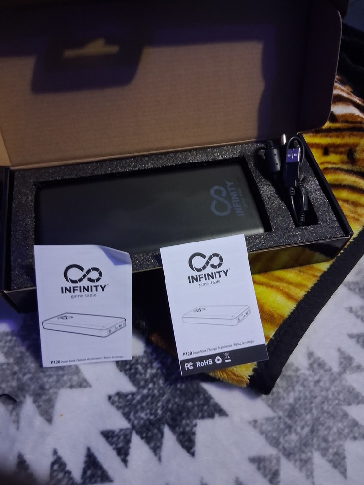 Infinity P120 Power Bank Accessory for Infinity Game Table, Black