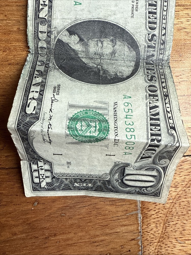 10 DOLLAR BILL 1969
