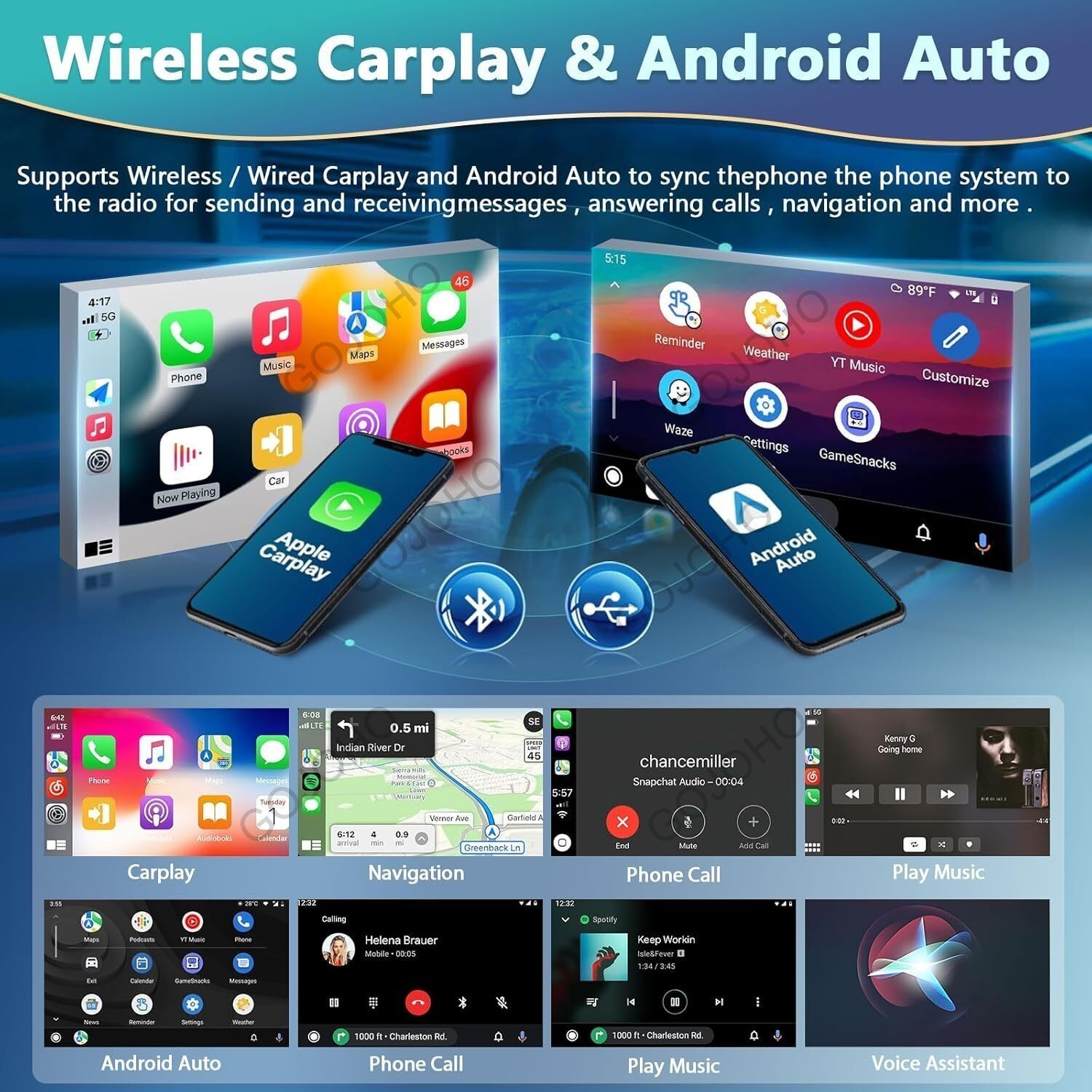 4+64GB 10.1" For Honda Element 2002-2006 Android 13 CarPlay Car Stereo GPS Radio