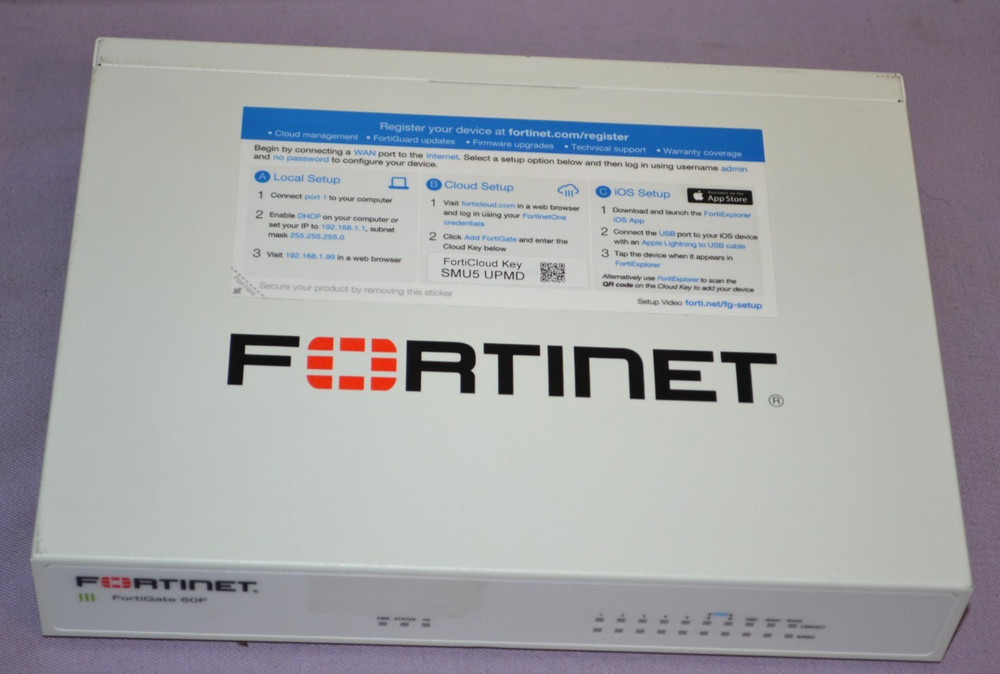 Fortinet FortiGate-60F Network Security Firewall -- No Power Supply