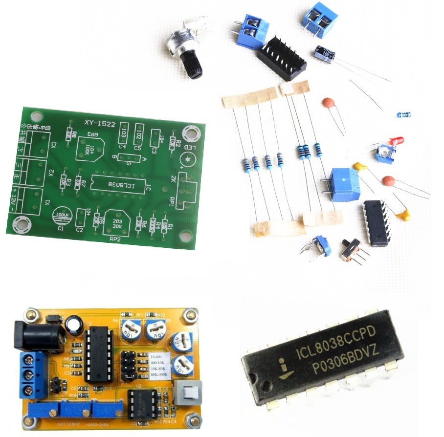 DC 12V-25V ICL8038 DDS Signal Generator Module Sine Square Triangle Wave Output