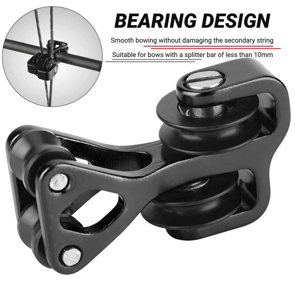 Archery Cable Slide Roller, Aluminium Alloy String Slide Stabilizer for Bow S...