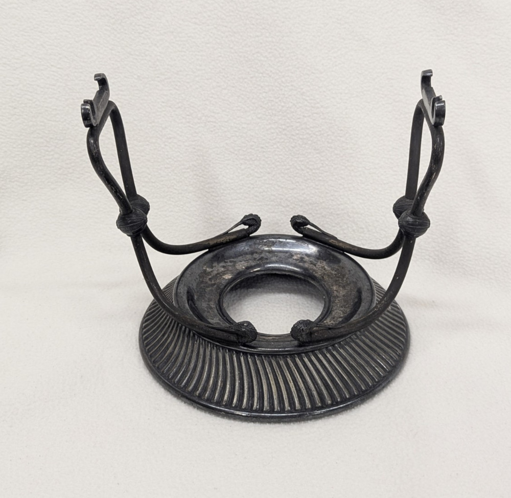 Antique Teapot Holder Warmer Metalware