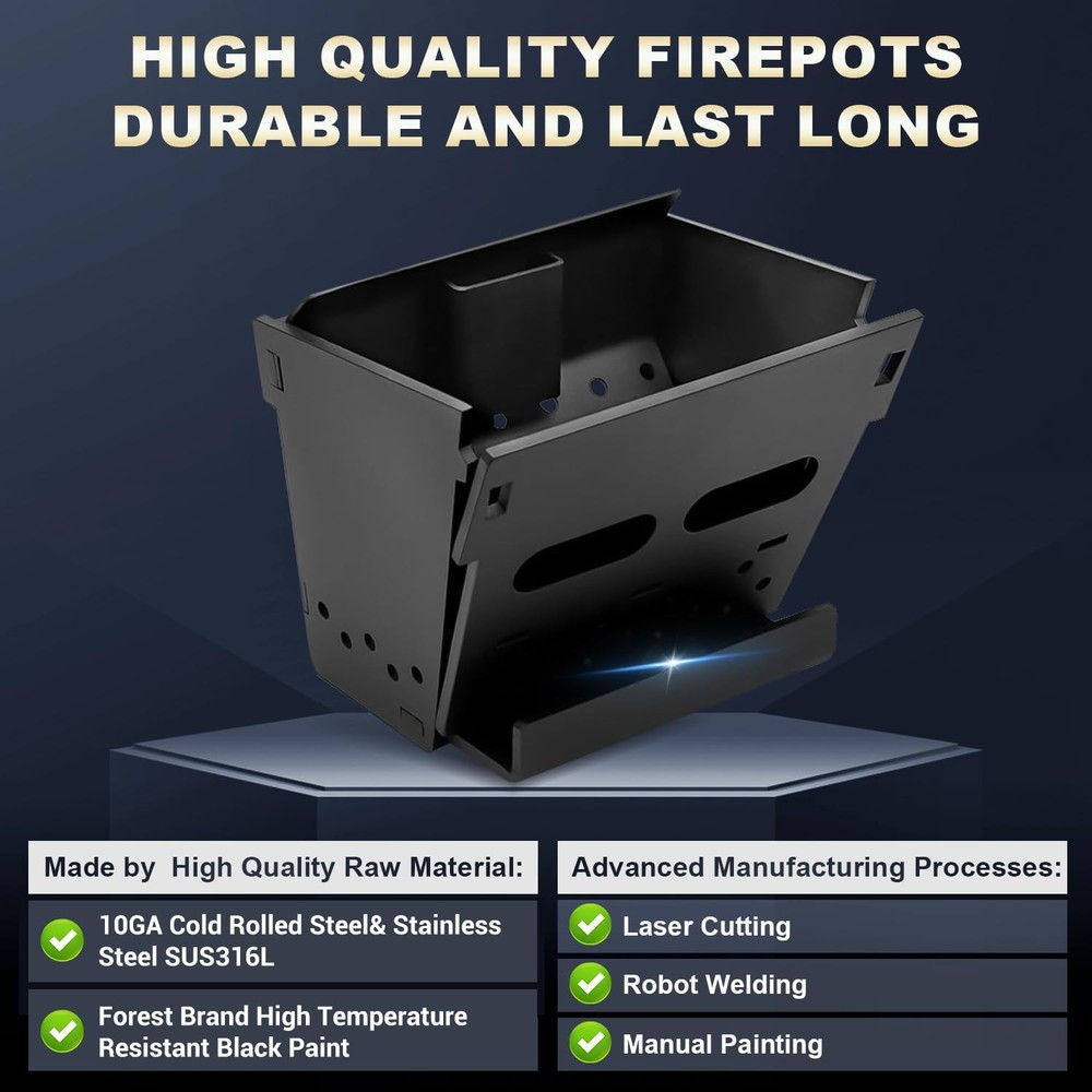 Protalwell Firepot Replacement for Pelpro & Pleasant Hearth Pellet Fire Pot