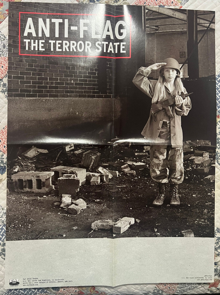 Anti-Flag The Terror State Promo Poster 2003 Fat Wreck Punk 18x24