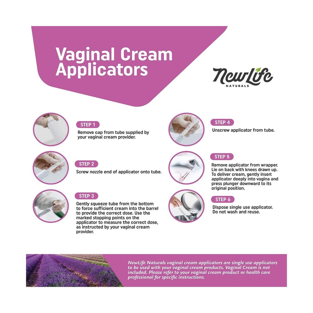 Disposable Plastic Vaginal Applicator Pack: Hygienic Threaded Injector Applic...