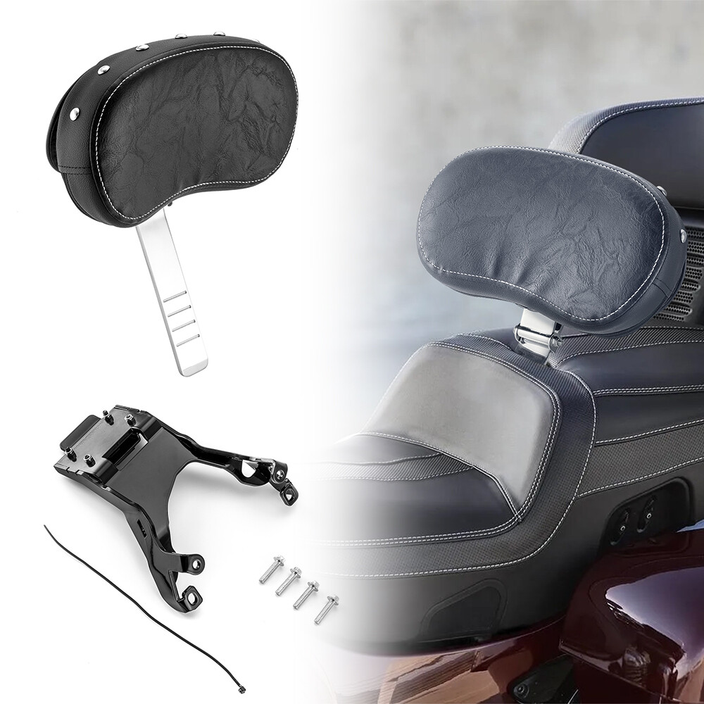 Driver Rider Backrest + Mounting Bracket For Indian Challenger Pursuit 2020-2025