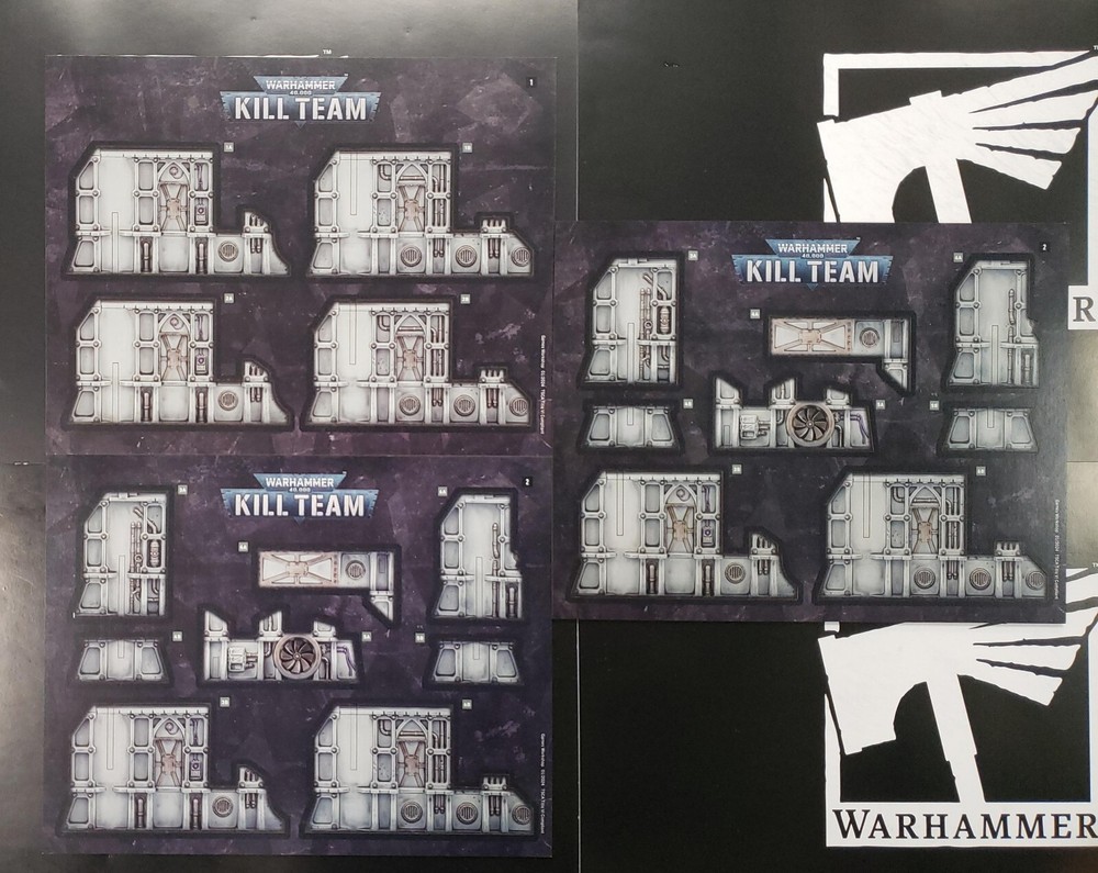 Warhammer 40k Kill Team Bits Core Set MDF Slot Assembly Terrain Set