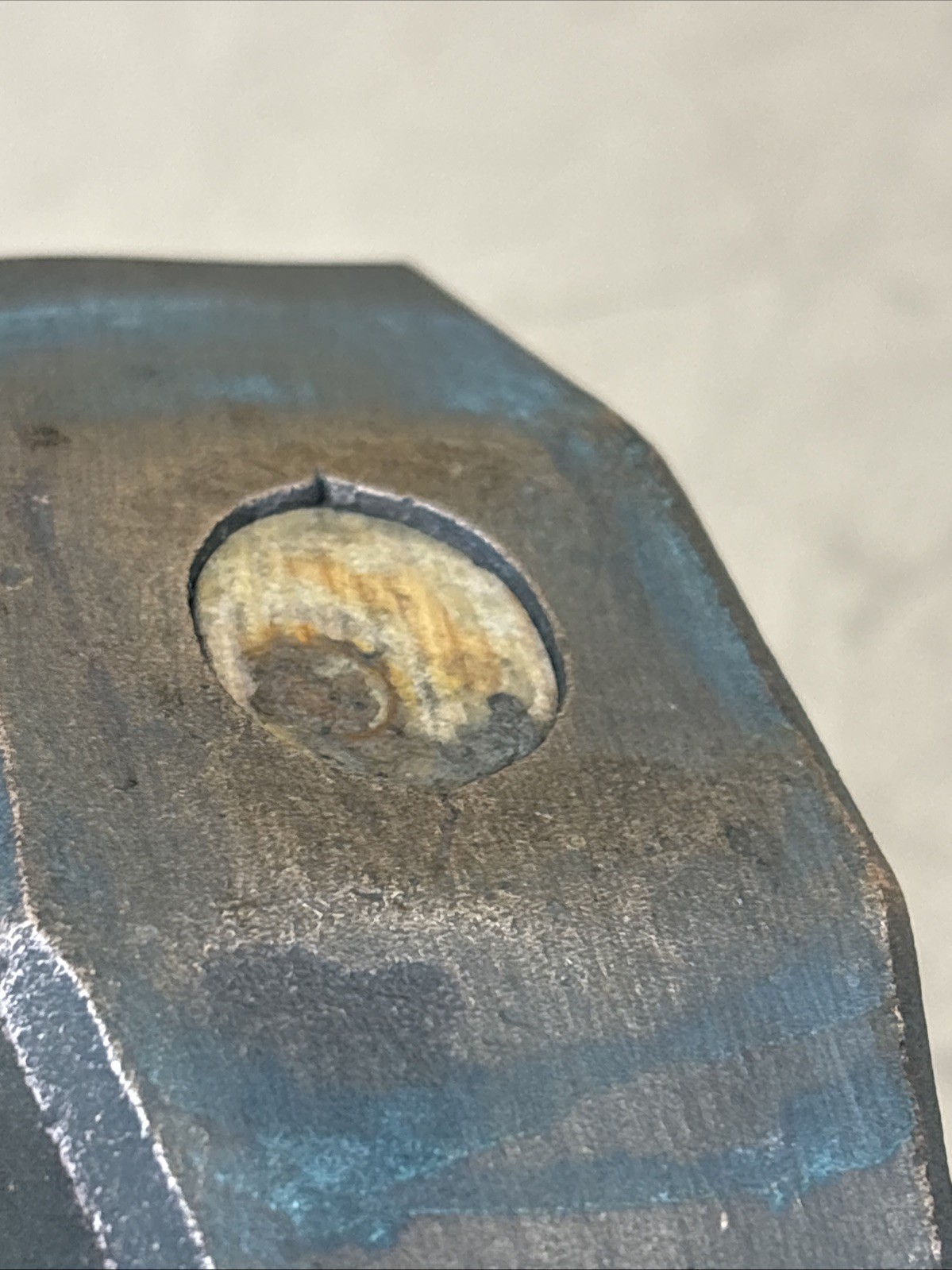 Vintage USA Brass Non-Spark Hammer 3.4 Lbs. Total Weight, #4 HOL-O-HED, SH Corp.