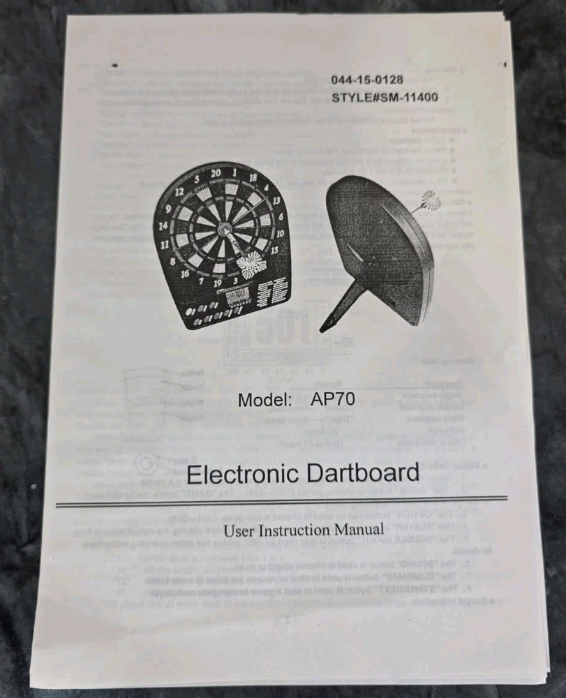 Target Electronic Dart Board Game- VGC