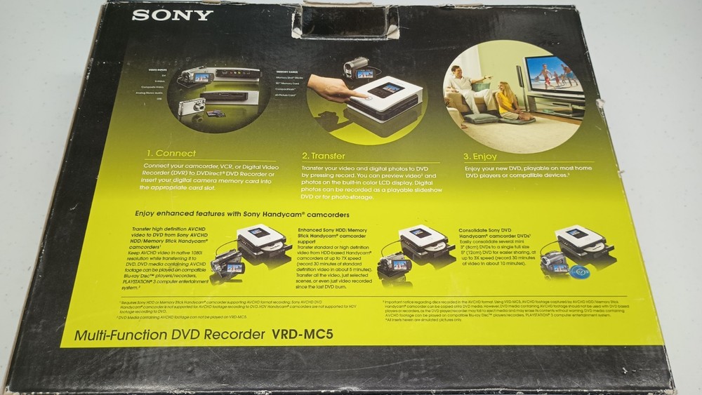 Sony VRD-MC5 Multi-Function DVD Recorder for Camcorder, VCR, DVR